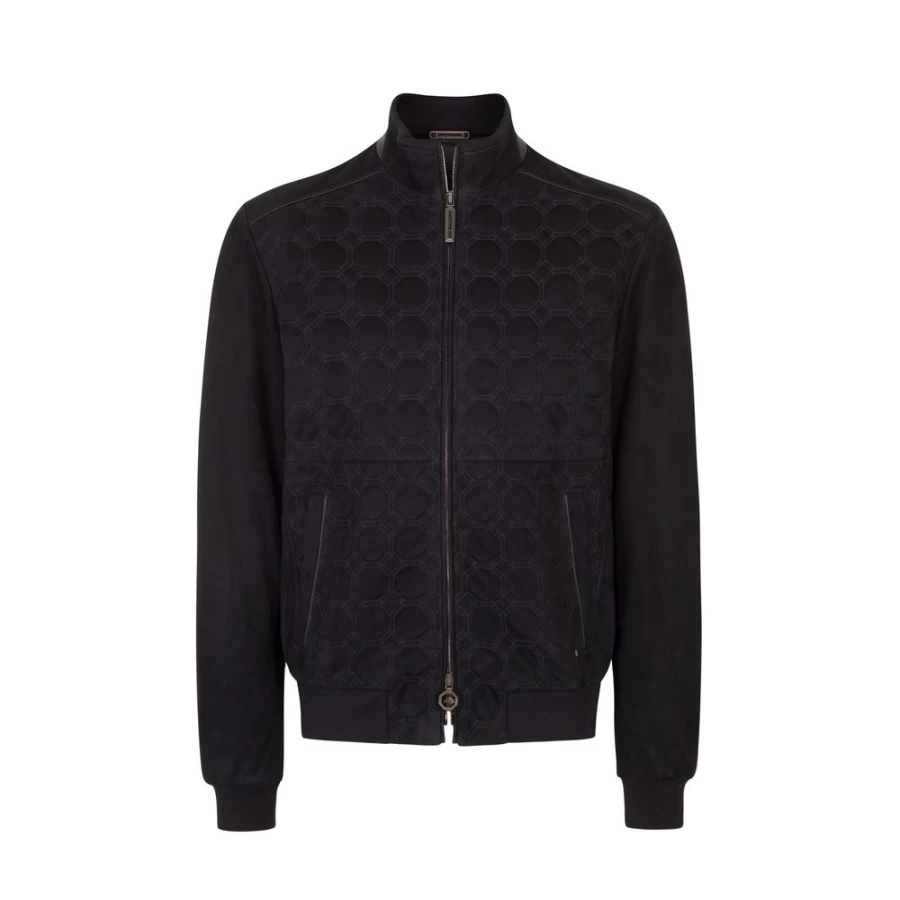 "Stefano Ricci Men's Luxury Quilted Blouson Jacket"
