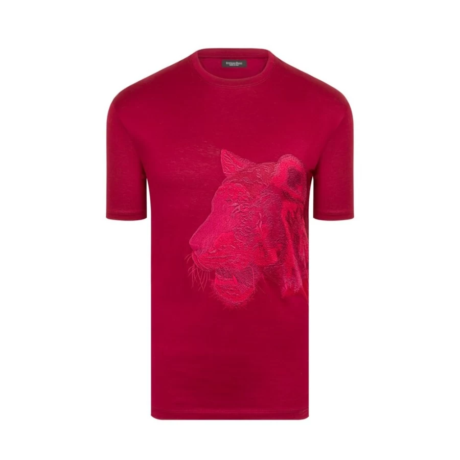 Stefano Ricci Men's Premium Short Sleeve Crew Neck Cotton T-Shirt