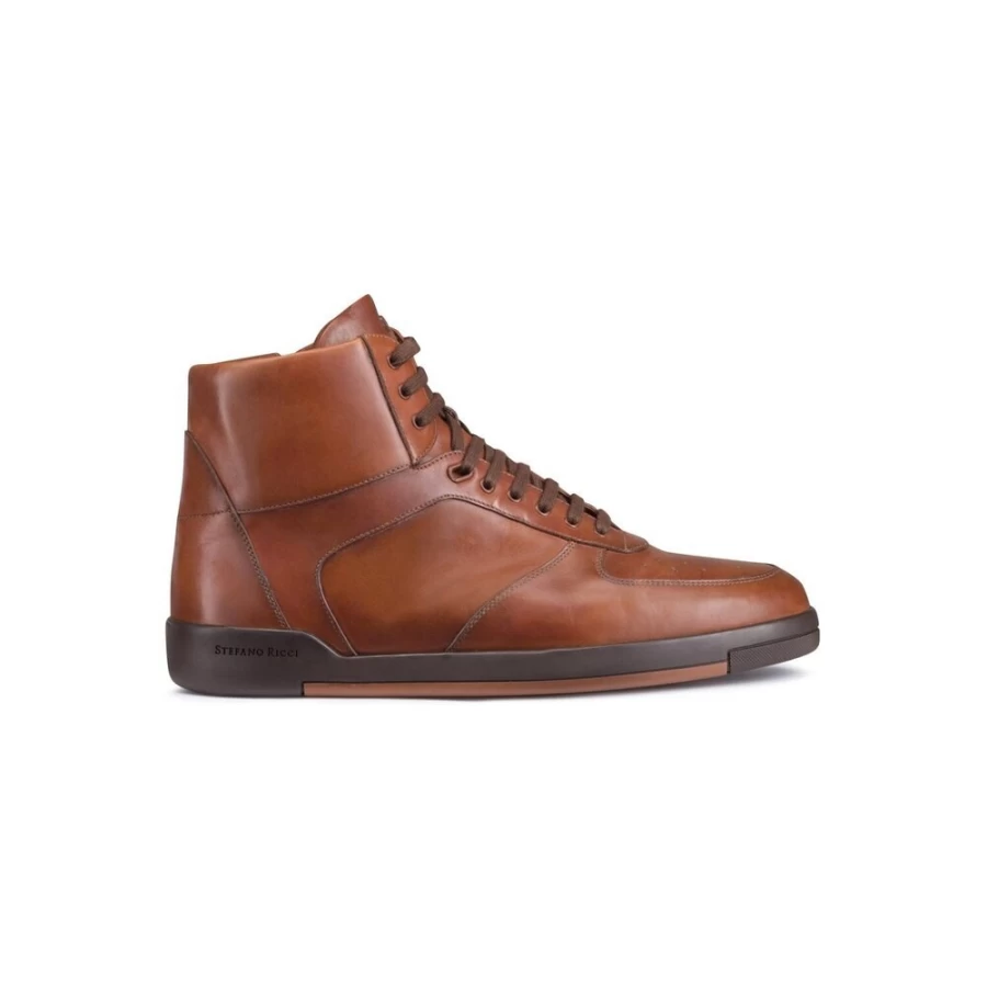 Stefano Ricci Luxury Calfskin Leather Sneakers for Men - Premium Italian Designer Shoes