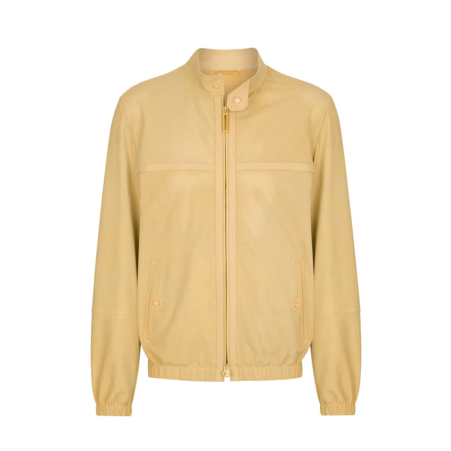 Stefano Ricci Men's Y024 Nubuck Calfskin Leather Blouson Jacket