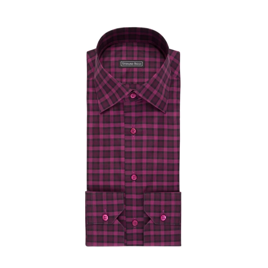 "Stefano Ricci Men's Handmade Alba Shirt – Luxury Italian Dress Shirt for Men"
