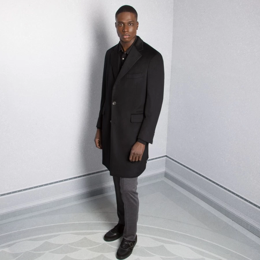 "Stefano Ricci Men's Luxury Cashmere Coat – Premium Winter Overcoat for Gentlemen"