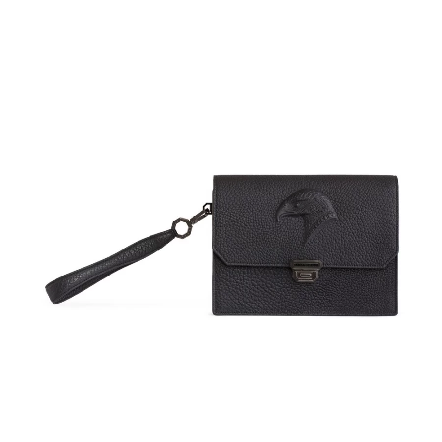 "Stefano Ricci Luxury Calfskin Leather Travel Pouch for Men - Premium Designer Organizer"