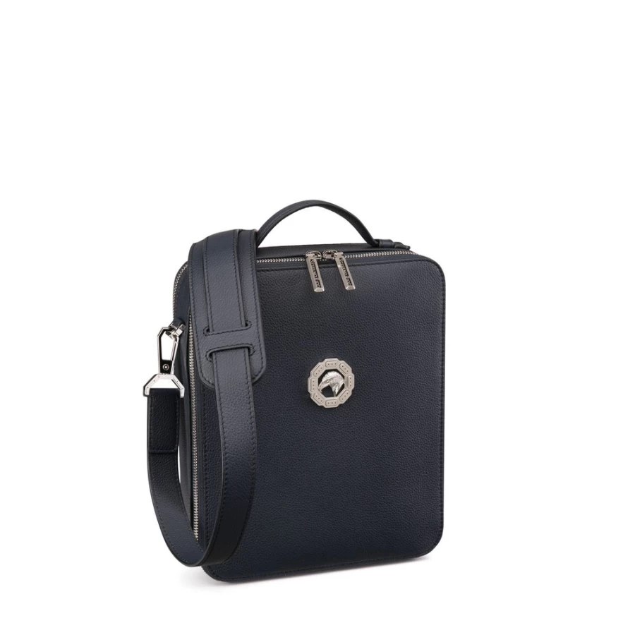 "Stefano Ricci Luxury Calfskin Leather Messenger Bag for Men – Premium Designer Briefcase"