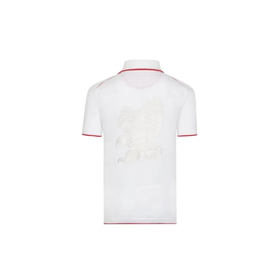 Stefano Ricci Junior Three-Button Polo Shirt for Boys | Premium Cotton Knit Top