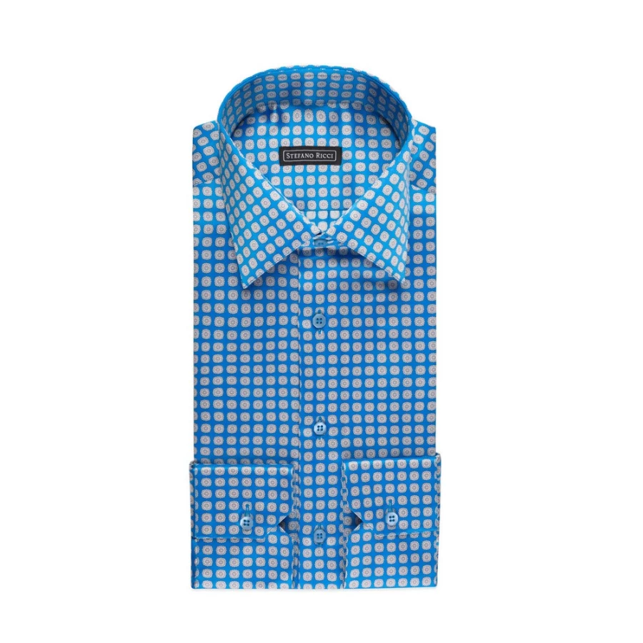 "Stefano Ricci Men's Handmade Torino Shirt – Luxury Italian Dress Shirt"