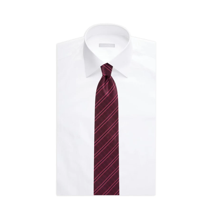 Stefano Ricci Luxury Hand-Printed Silk Tie in Elegant Color 37014_005