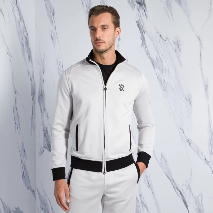 "Stefano Ricci Men's Premium Zip-Up Jogging Suit Blouson Track Jacket"
