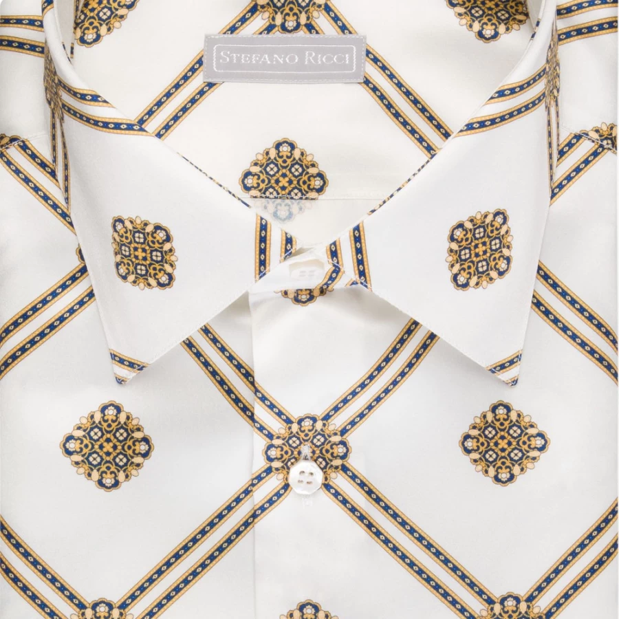 Stefano Ricci Men's Handmade Torino Shirt – Luxury Italian Cotton Dress Shirt