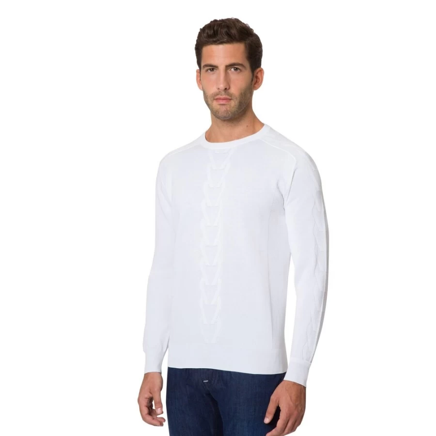 "Stefano Ricci Men's Luxury Crewneck Sweater | Premium Knitwear for Men"