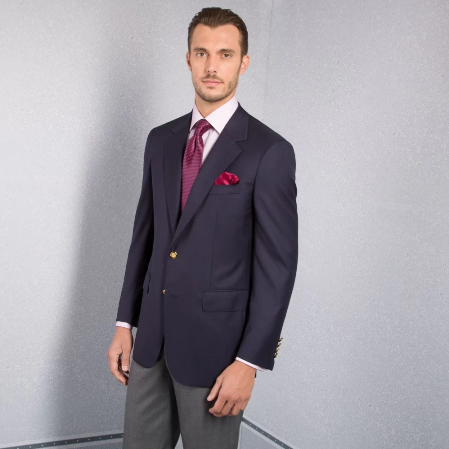 "Stefano Ricci Men's Luxury Two-Button Blazer Jacket"
