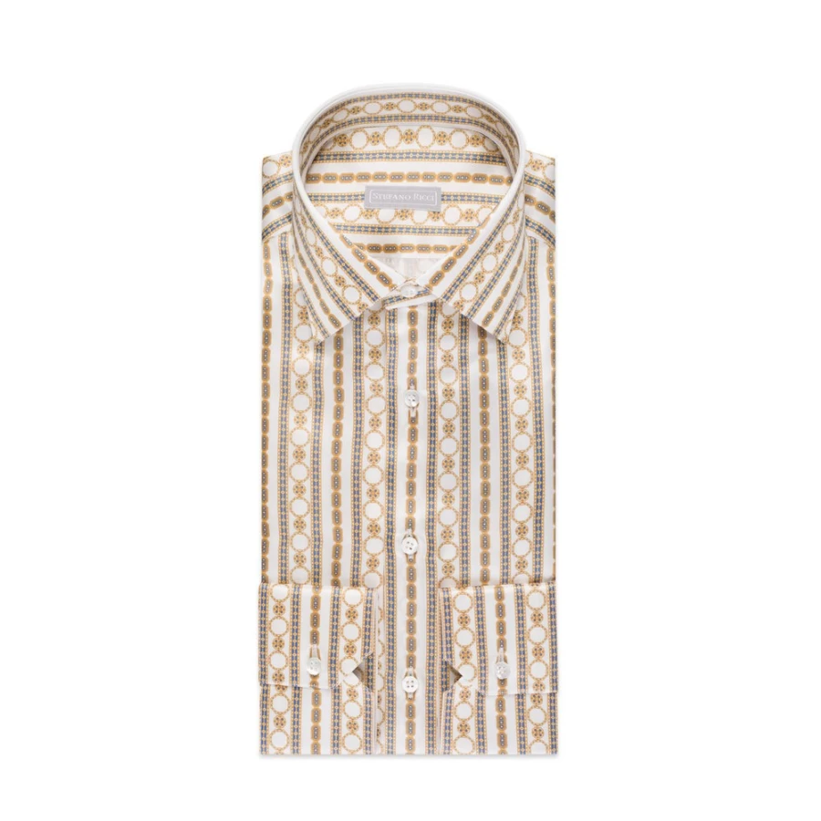 Stefano Ricci Men's Handmade Torino Shirt in Color 43001_013 | Luxury Italian Fashion