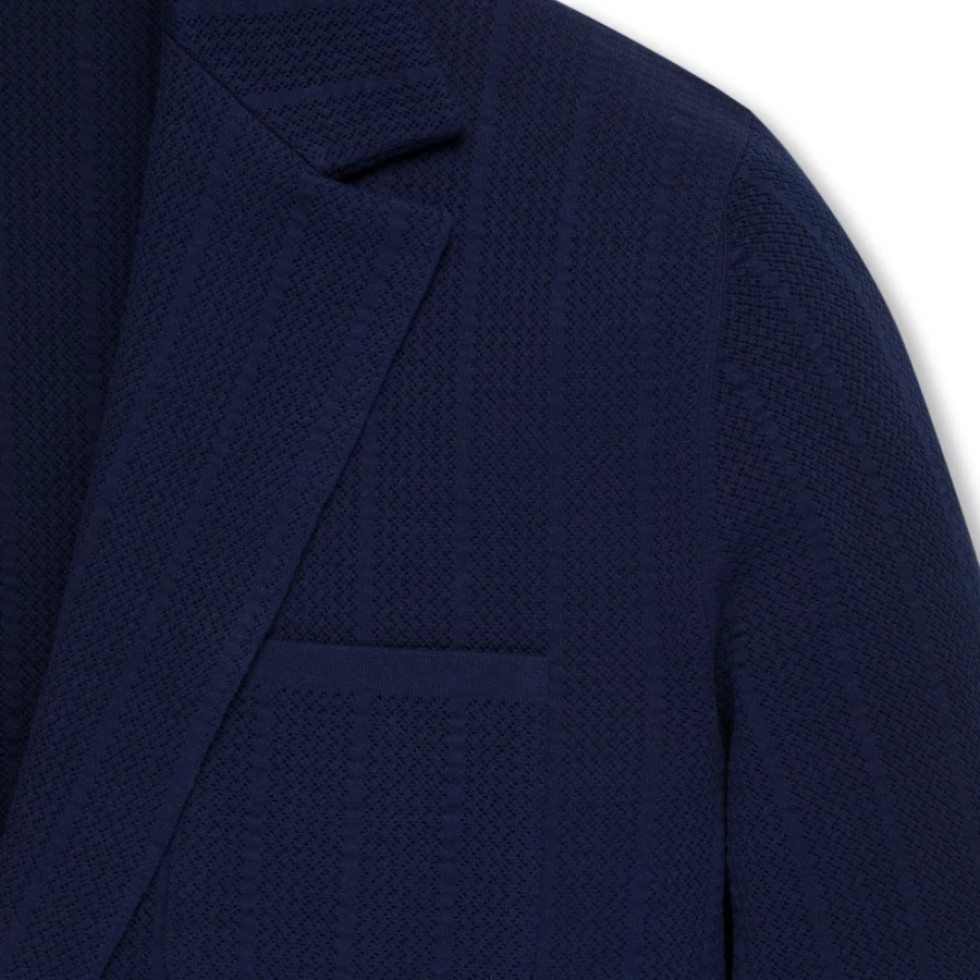 "Stefano Ricci Men's Knit Two-Button Jacket in F23130_189 Color"