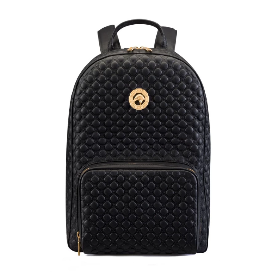 Stefano Ricci Handmade Premium Calfskin Leather Backpack for Men - Luxury Designer Laptop Bag
