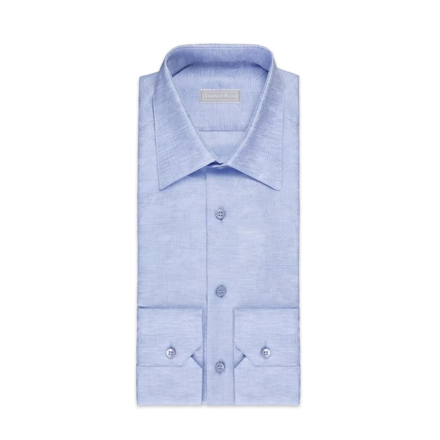 Stefano Ricci Men's Handmade Tivoli Shirt – Luxury Italian Cotton Dress Shirt