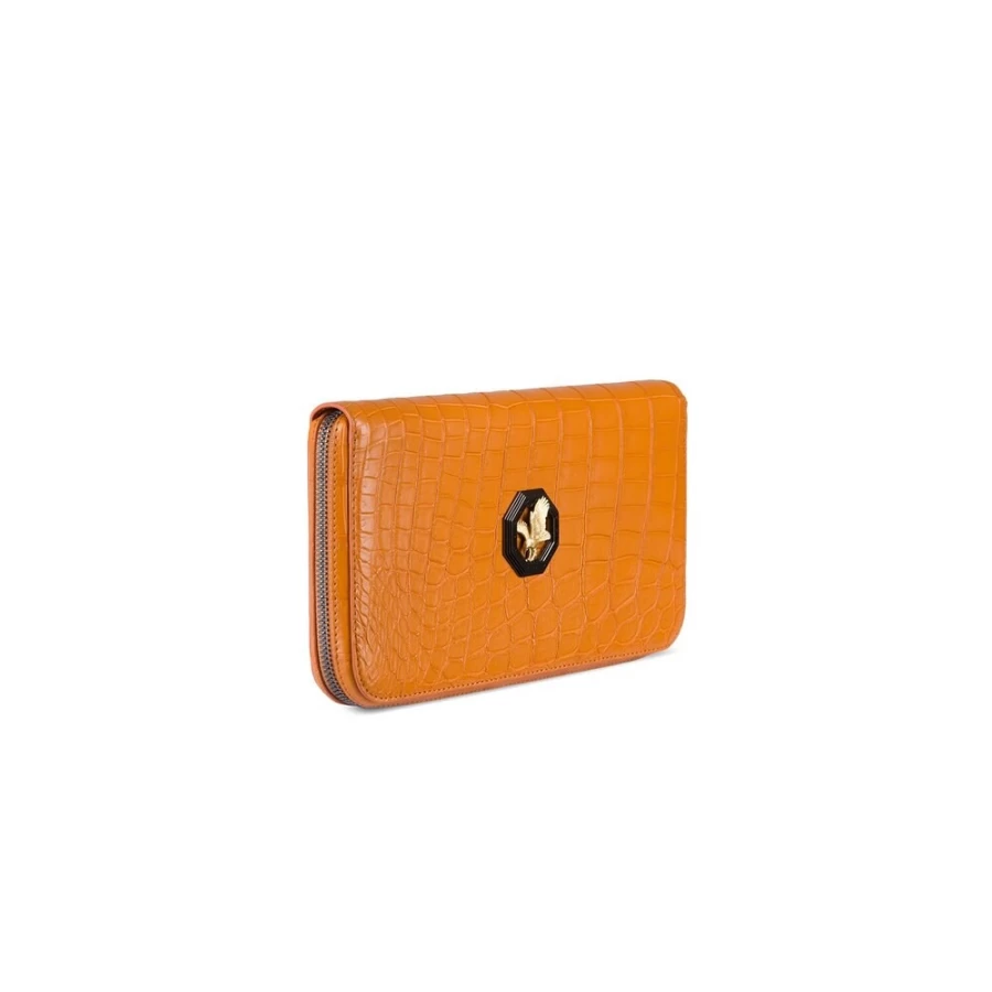 Stefano Ricci Handmade Genuine Crocodile Leather Travel Wallet for Men Luxury Accessory
