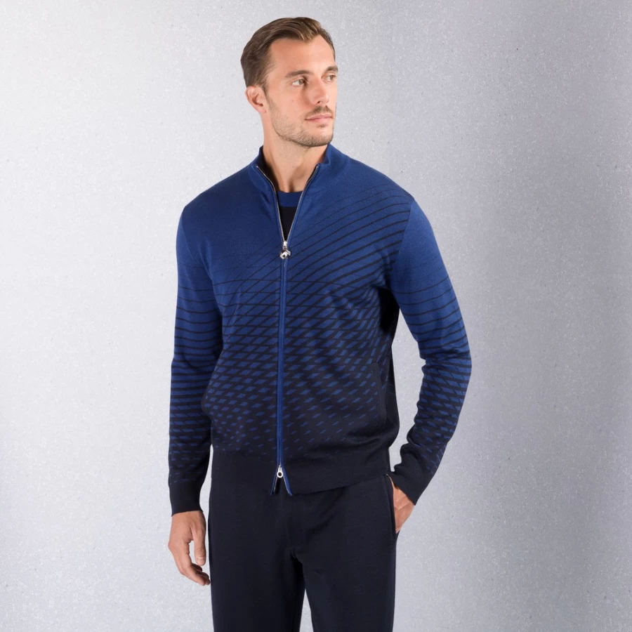 Stefano Ricci Men's Knit Jogging Suit Blouson in F22319_3198 - Premium Luxury Tracksuit