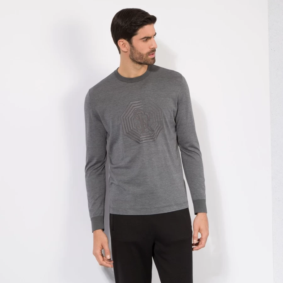 Stefano Ricci Men's Luxury Crewneck Sweater in Classic Color T21441_2107