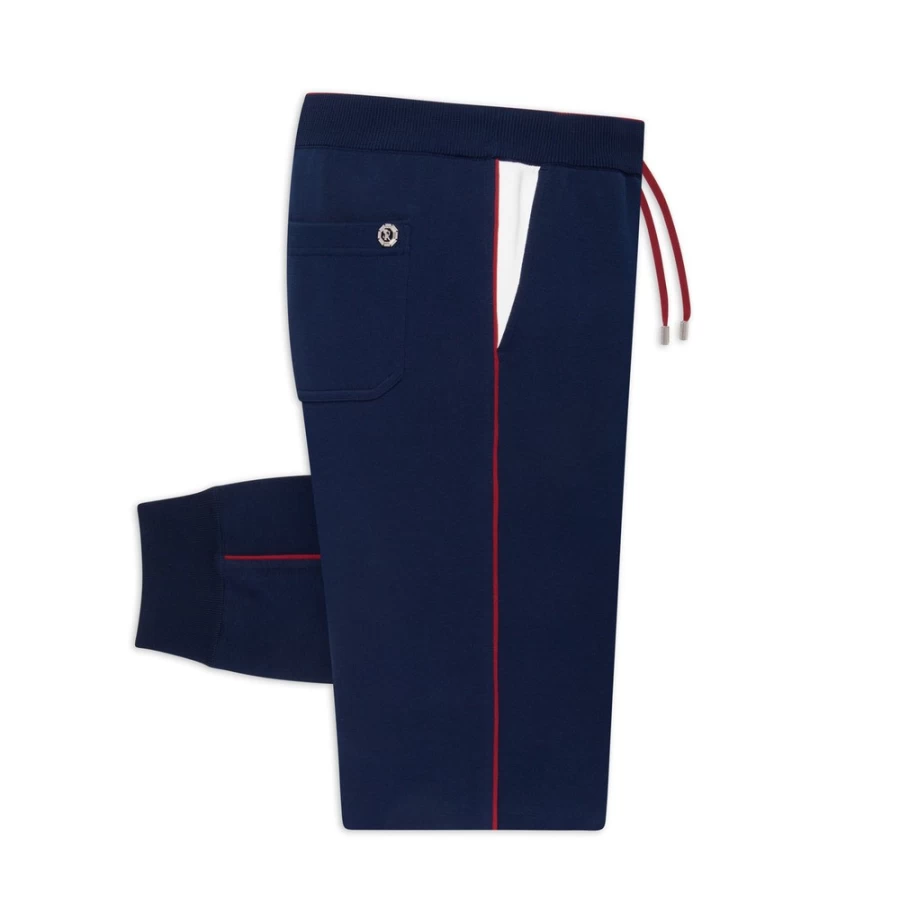 "Stefano Ricci Men's Luxury Knit Jogging Pants - Premium Comfort Trousers"