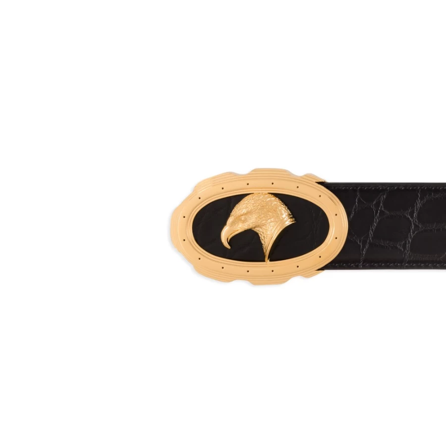 Stefano Ricci Luxury Genuine Crocodile Leather Belt for Men - Matte Finish Dress Belt