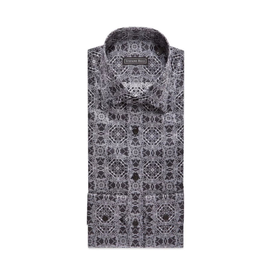 "Stefano Ricci Men's Handmade Torino Shirt – Luxury Italian Dress Shirt"