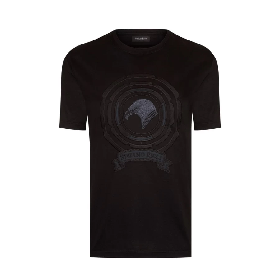 Stefano Ricci Men's N999 Crewneck T-Shirt | Premium Cotton Classic Fit Tee