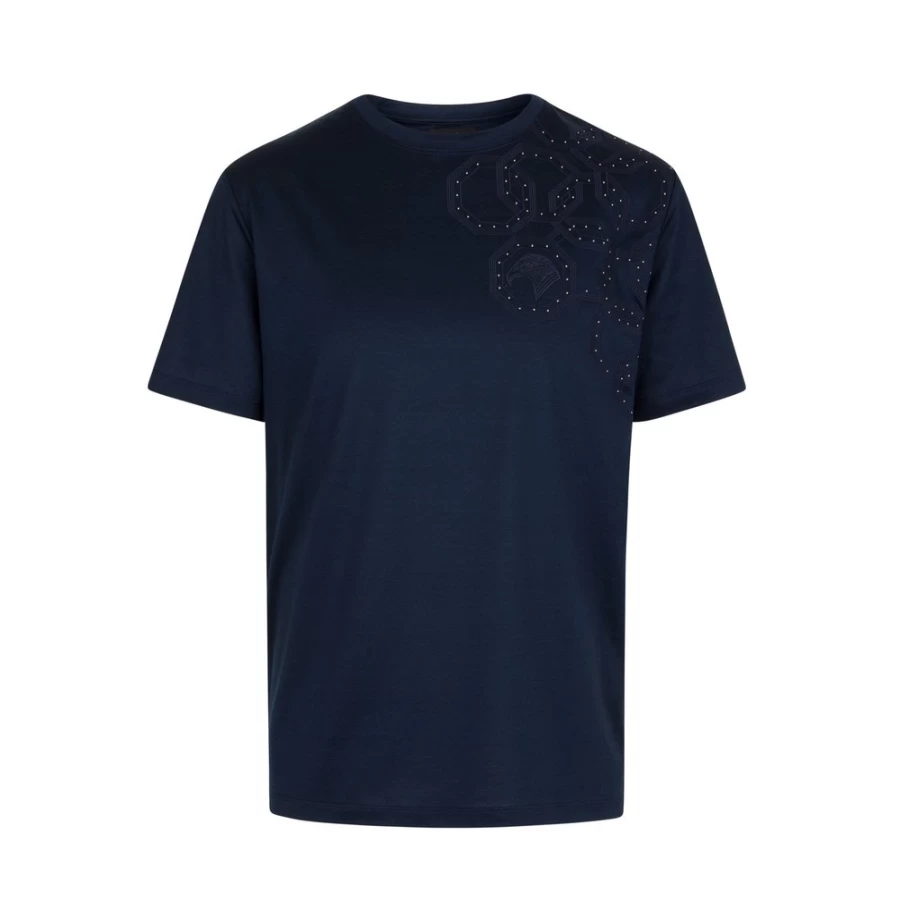 Stefano Ricci Men's B003 Crewneck T-Shirt | Premium Cotton Classic Fit
