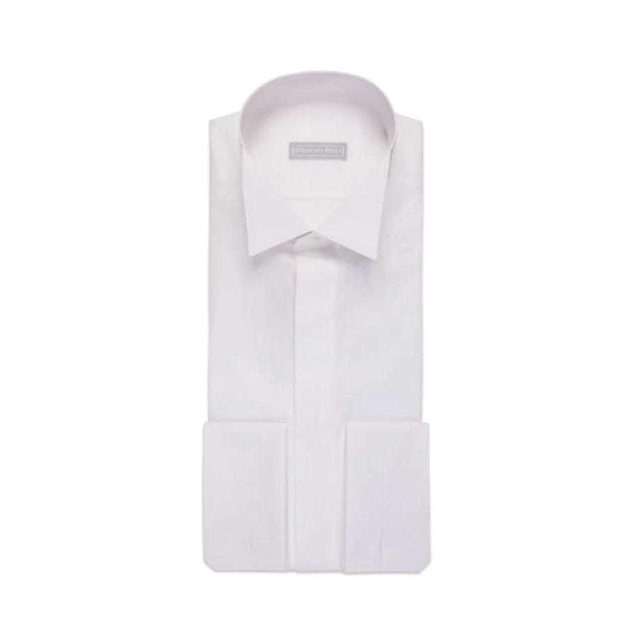 Stefano Ricci Men's Handmade Tuxedo Shirt - Luxury Formal Wear for Elegant Occasions