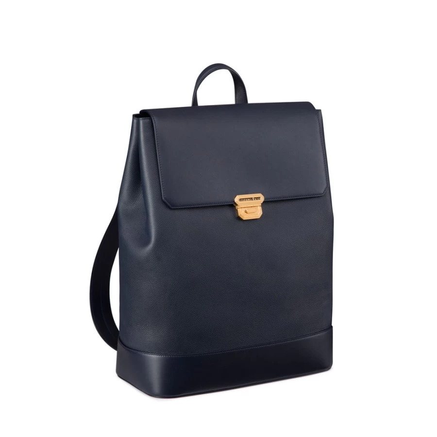 Stefano Ricci Luxury Calfskin Leather Backpack in B013 Brown - Premium Designer Men's Travel Bag