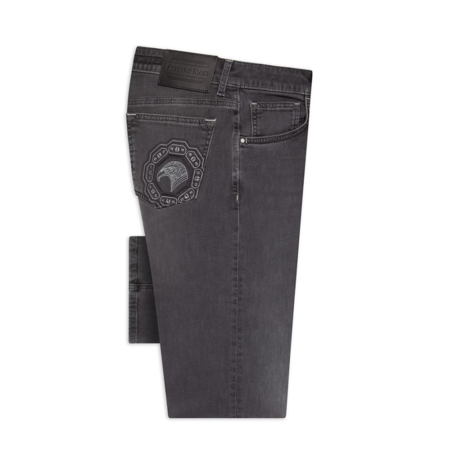 Stefano Ricci Men's Premium Luxury Jeans - High-Quality Denim for Style & Comfort