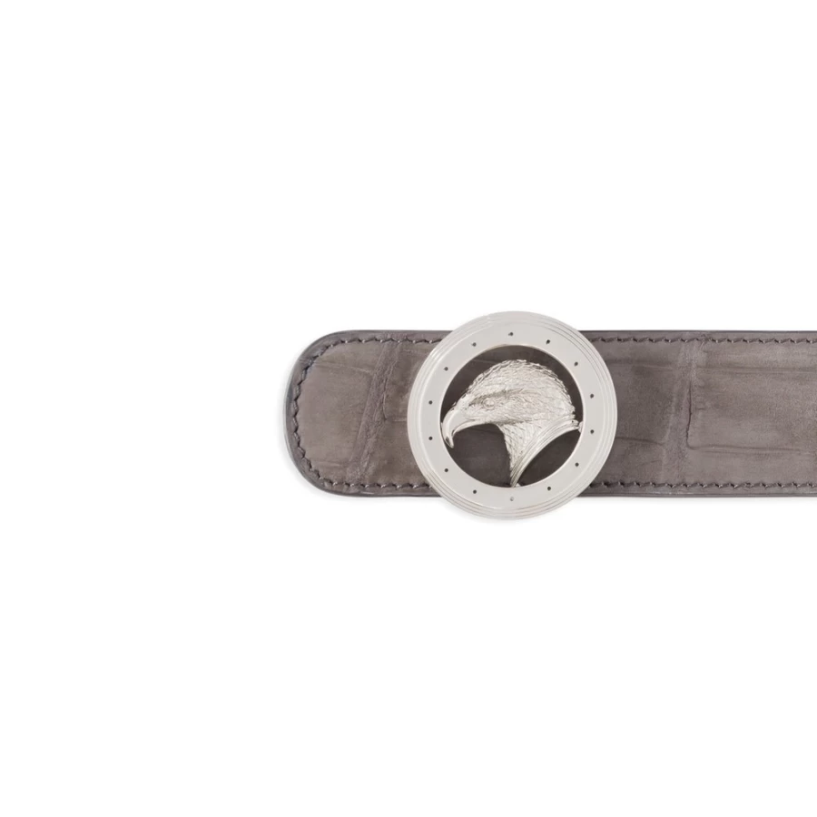 Stefano Ricci Genuine Crocodile Leather Handmade Belt for Men - Luxury Nubuck Finish