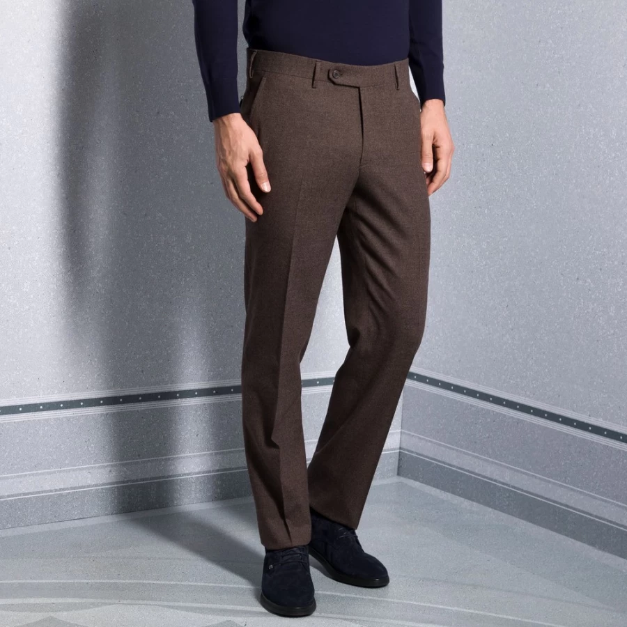 "Stefano Ricci Men's Luxury Trousers in Classic Style - Color W0002I_8014"