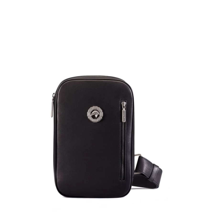 Stefano Ricci Luxury Calfskin Leather Sling Backpack for Men - Premium Designer Shoulder Bag