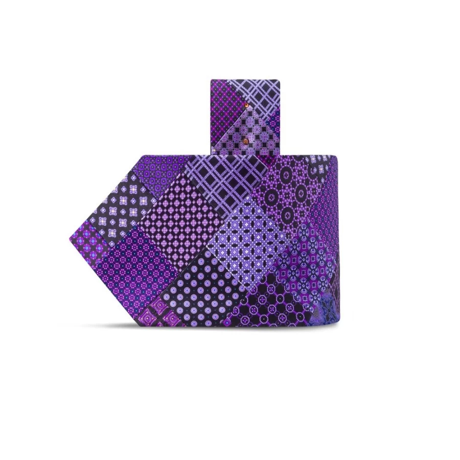 Stefano Ricci Luxury Patchwork Silk Tie Handcrafted Printed Design for Men