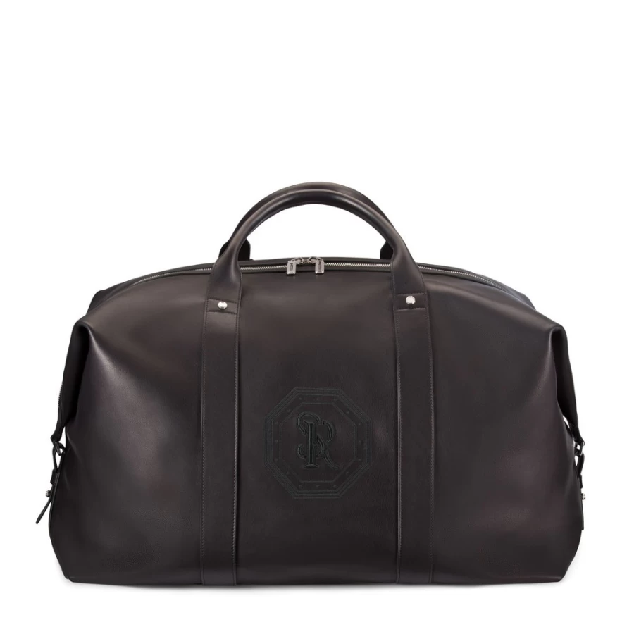 Stefano Ricci Handcrafted Premium Calfskin Leather Duffle Bag for Men - Luxurious Travel Duffel