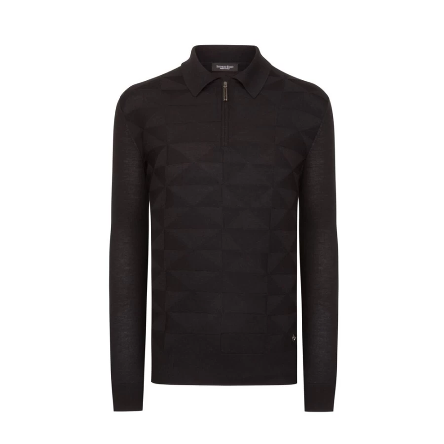 Stefano Ricci Men's Premium Zip Polo Shirt – Luxury Fashion & Style
