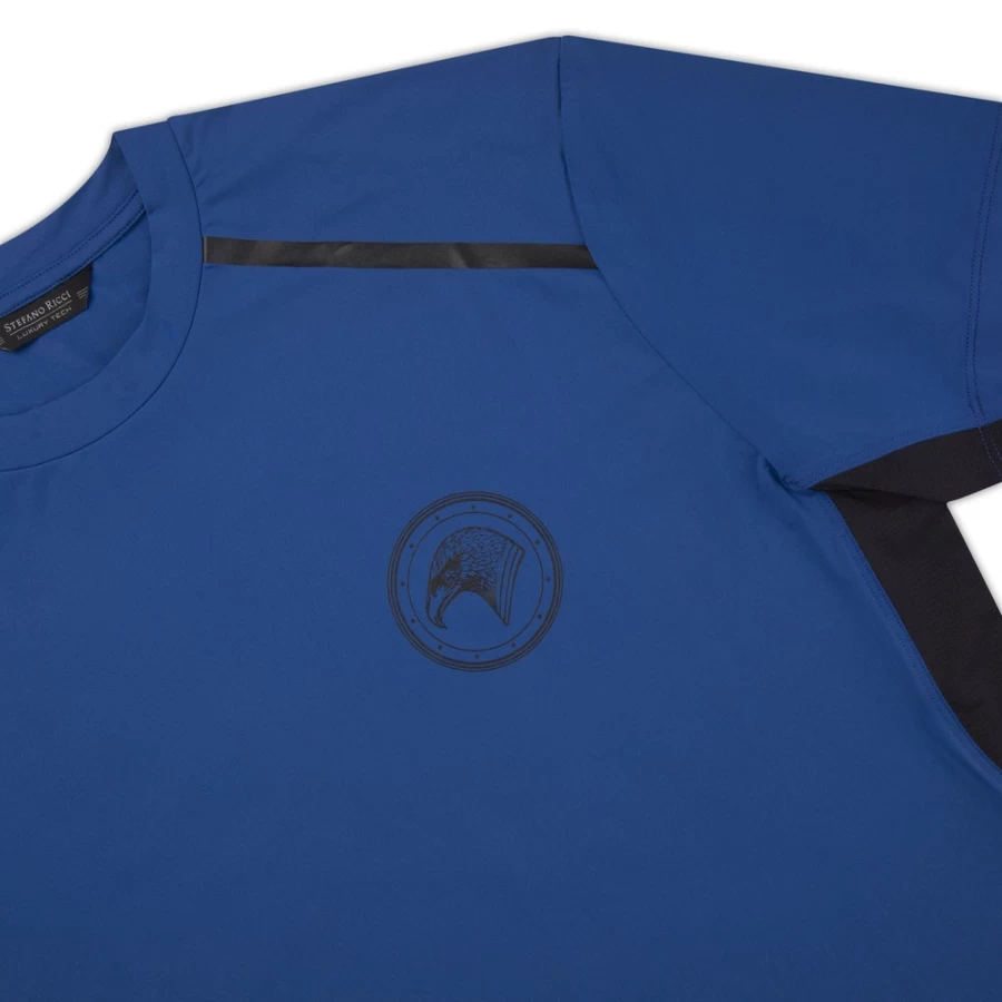 Stefano Ricci Luxury Men's Pone Color Cotton T-Shirt for Elegant Casual Wear
