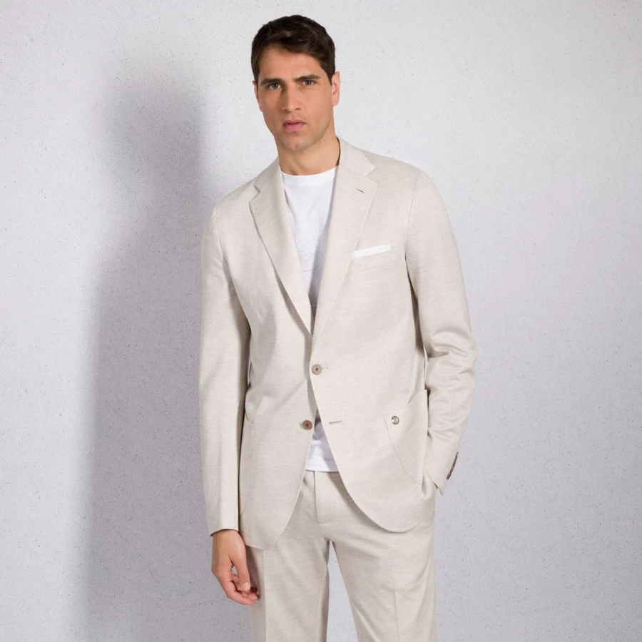 Stefano Ricci Men's Two-Button Jersey Jacket - Premium Luxury Blazer for Gentlemen