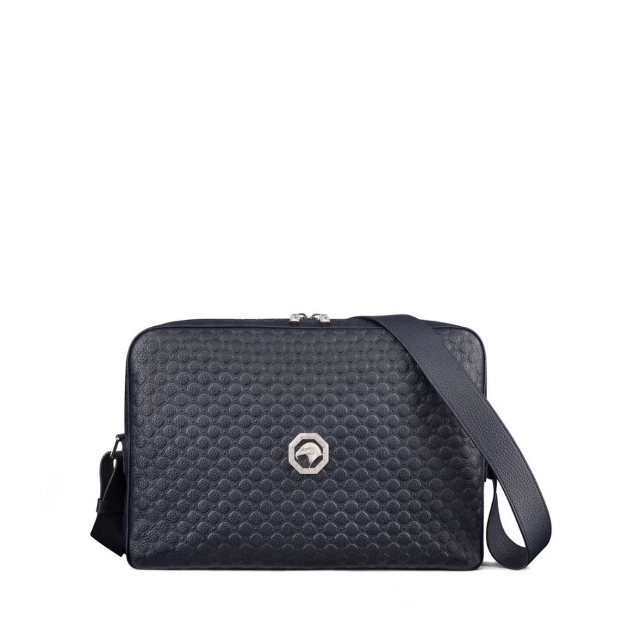 Stefano Ricci Handcrafted Genuine Calfskin Leather Messenger Bag for Men - Premium Italian Designer Briefcase