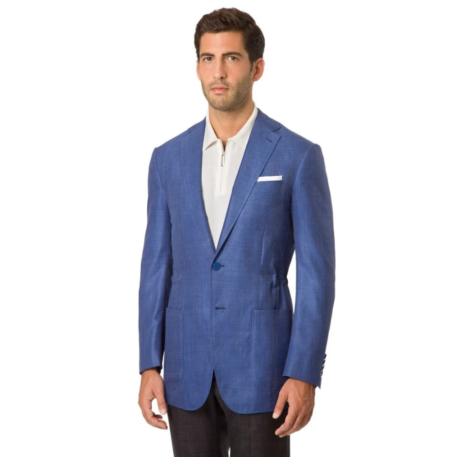 "Stefano Ricci Men's Premium Two-Button Jacket in Kwl01B_001 Color"