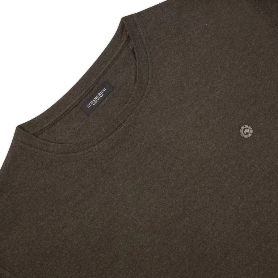 Stefano Ricci Men's Luxury Silk Long Sleeve T-Shirt in Elegant Bg2601_005 Color