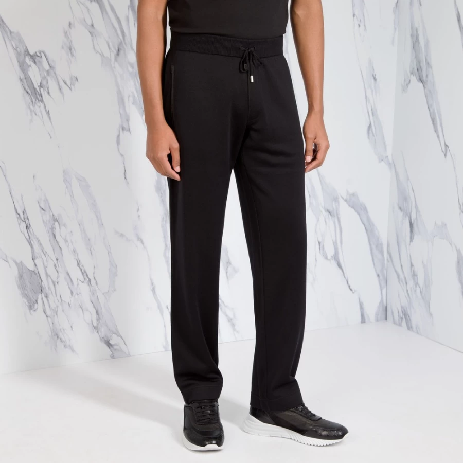 "Stefano Ricci Men's Luxury Knit Trousers – Premium Comfort & Style"