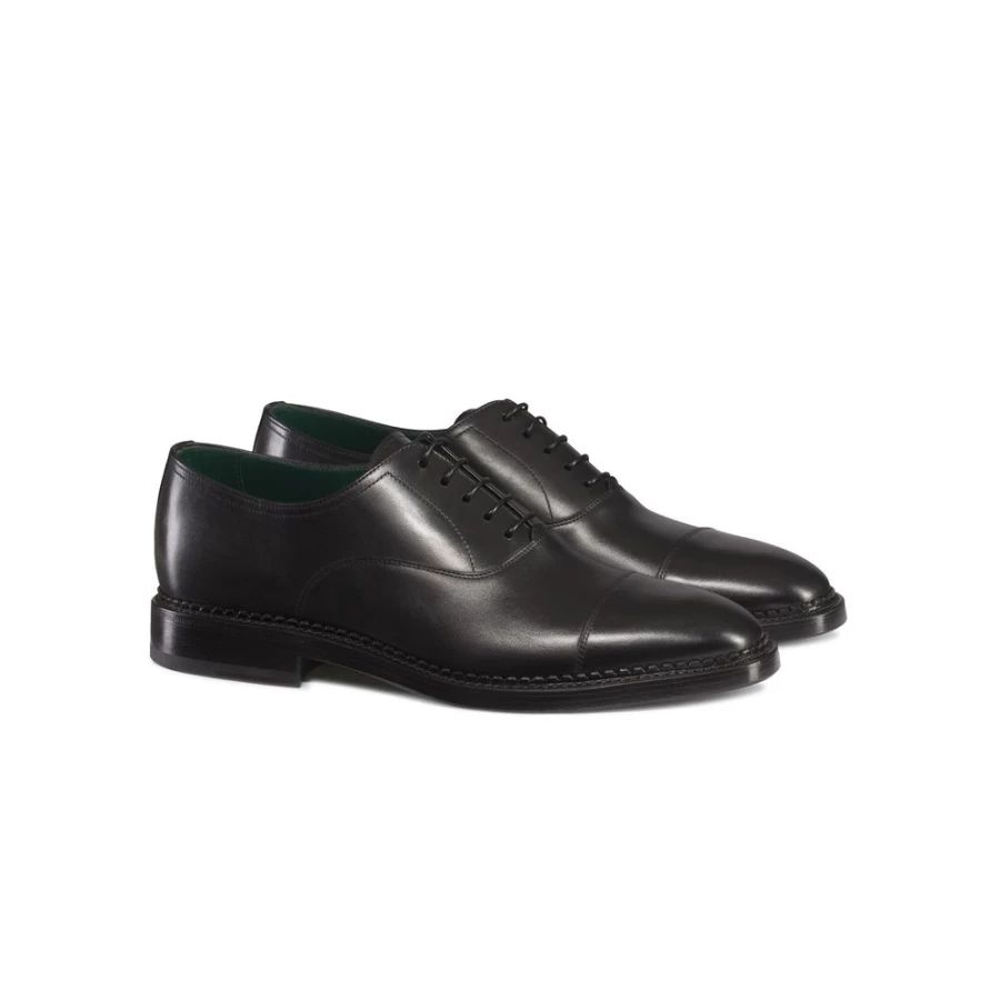 Stefano Ricci Men's Calfskin Leather Oxford Dress Shoes Luxury Italian Handcrafted