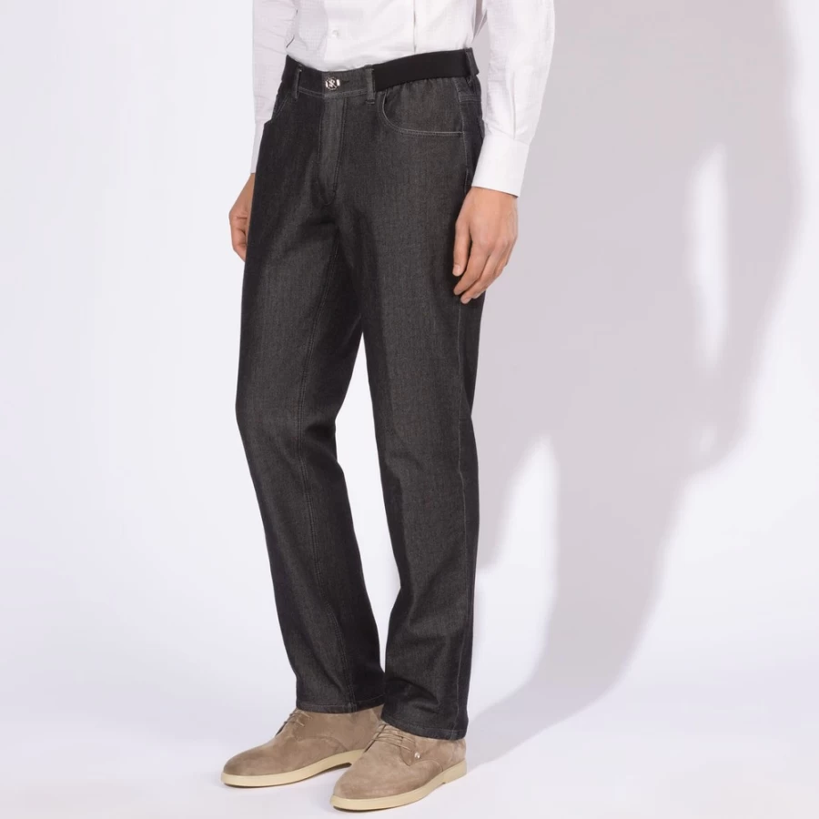 Stefano Ricci Men's Premium Luxury Jeans - High-Quality Denim for Style & Comfort