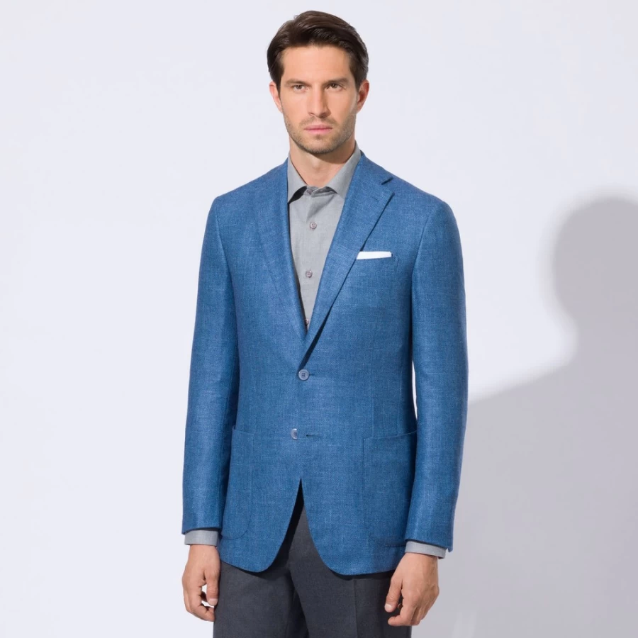 Stefano Ricci Men's Two-Button Deconstructed Blazer - Luxury Tailored Jacket for Modern Style