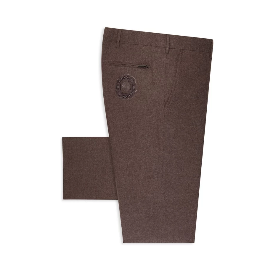 "Stefano Ricci Men's Luxury Trousers in Classic Style - Color W0002I_8014"