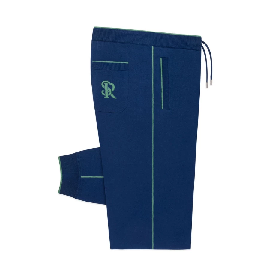 "Stefano Ricci Men's Luxury Knit Jogging Suit Trousers – Premium Comfort & Style"