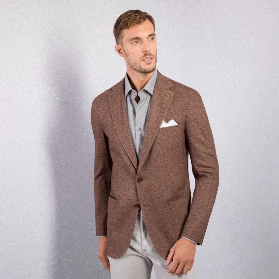 Stefano Ricci Men's Two-Button Knit Jacket in Premium Wool - Classic Style P00145_1011