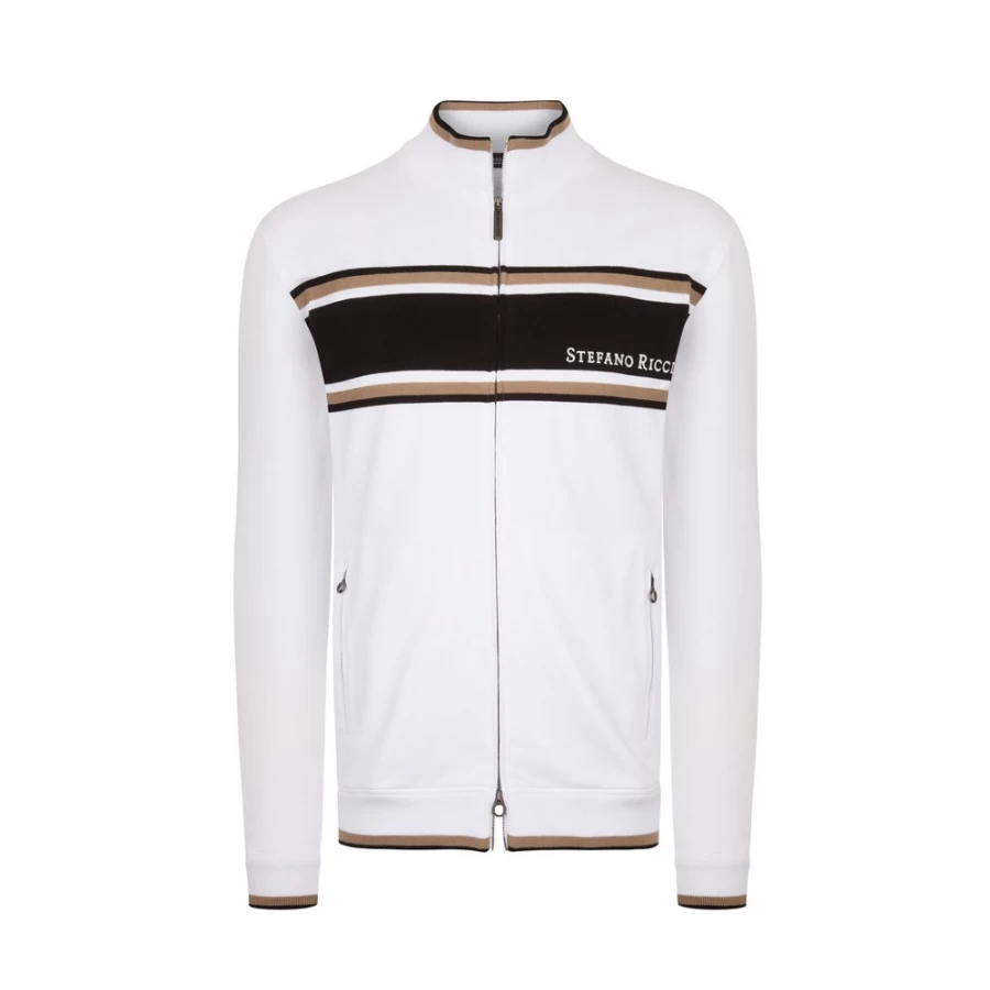 Stefano Ricci Men's Premium Jogging Suit Blouson in T22263_3100 Color