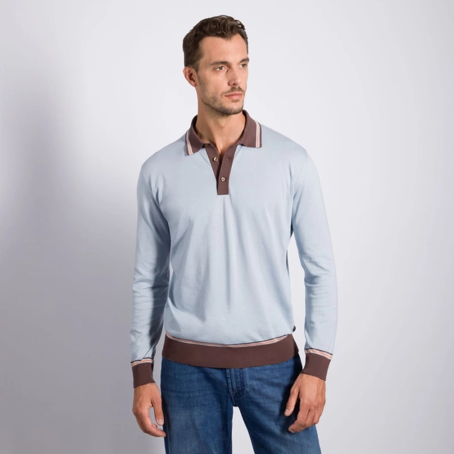 Stefano Ricci Men's Premium Three-Button Polo Shirt for Luxury Casual Wear